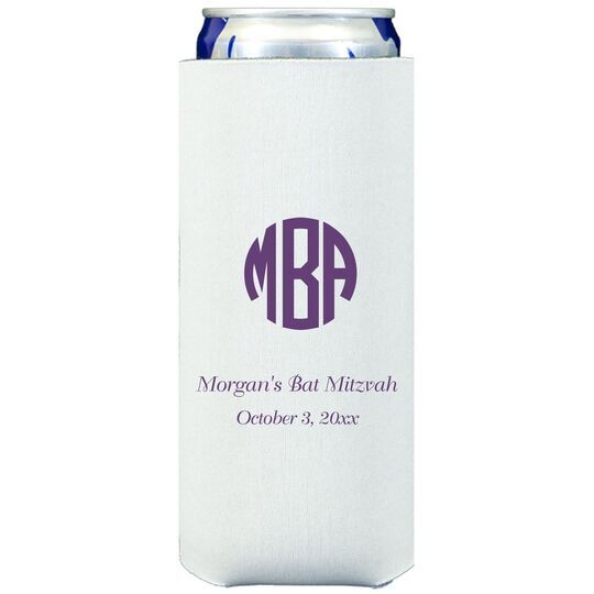 Rounded Monogram with Text Collapsible Slim Huggers